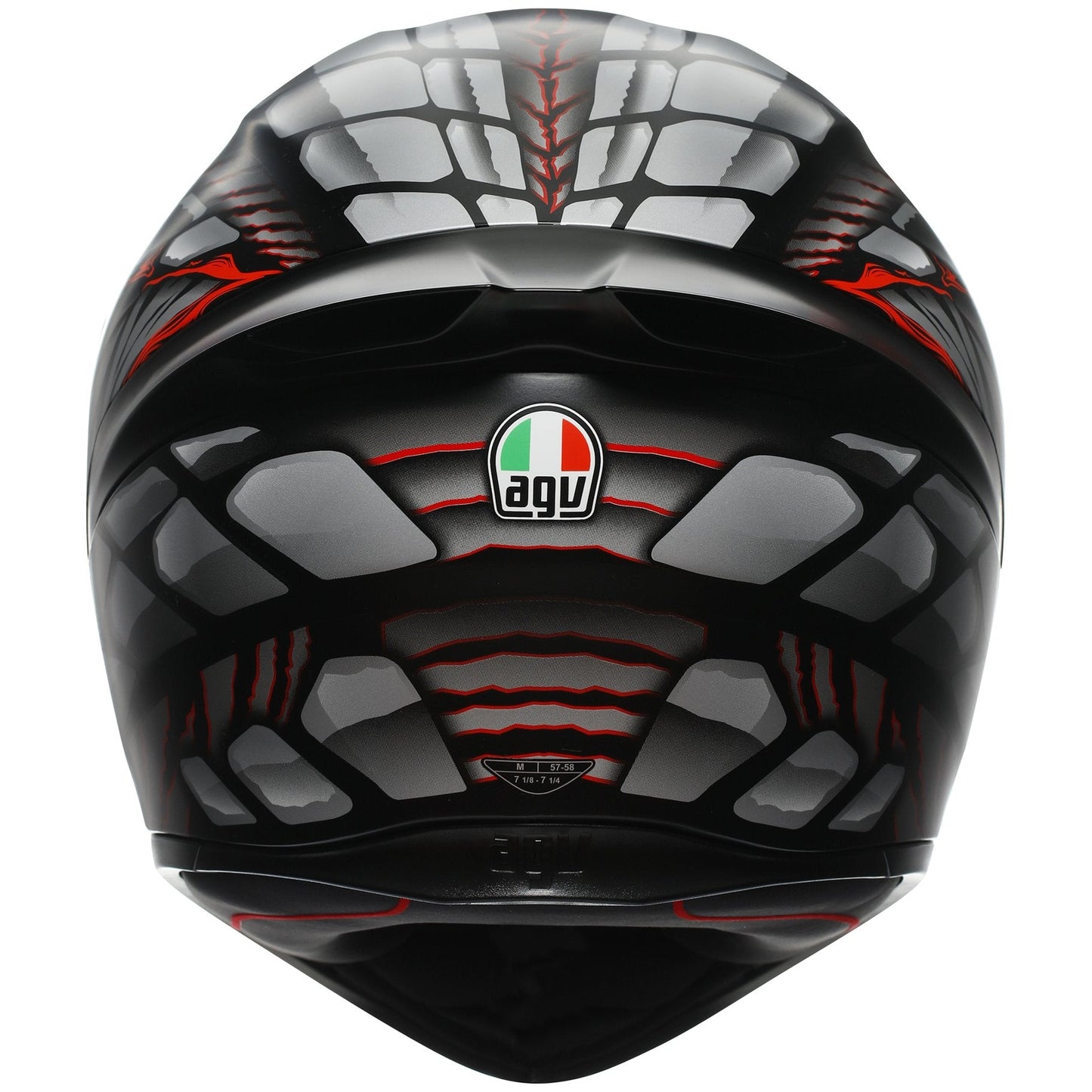 AGV K1-S Lyzard Black / Grey / Red
