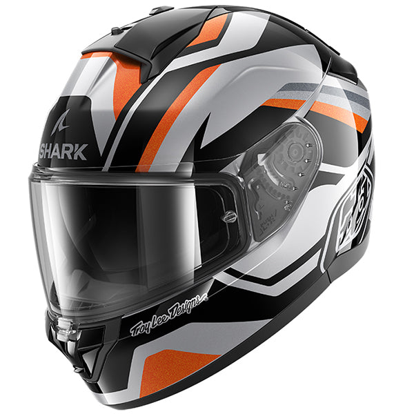 Shark x Troy Lee Designs Ridill 2 Apex Silver / Black / Orange