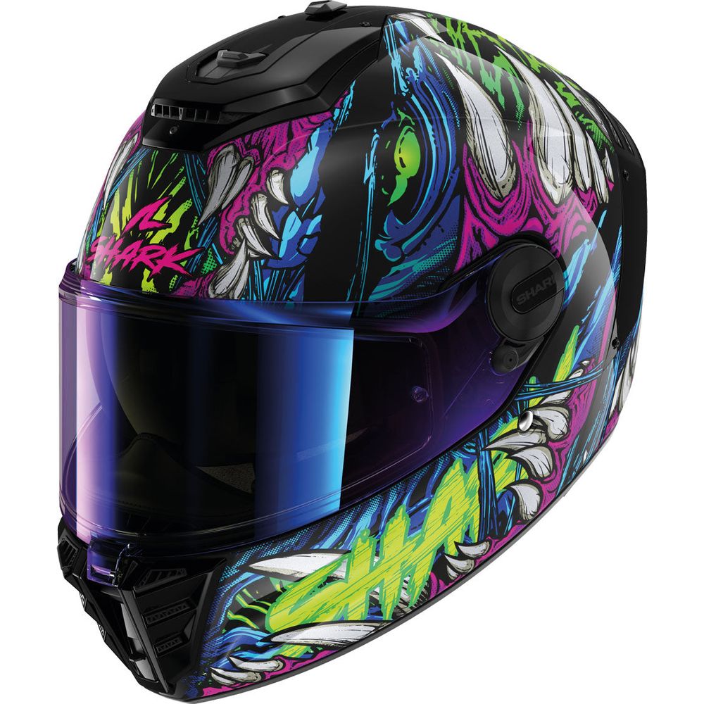 Shark Spartan RS Shaytan Black / Green / Violet