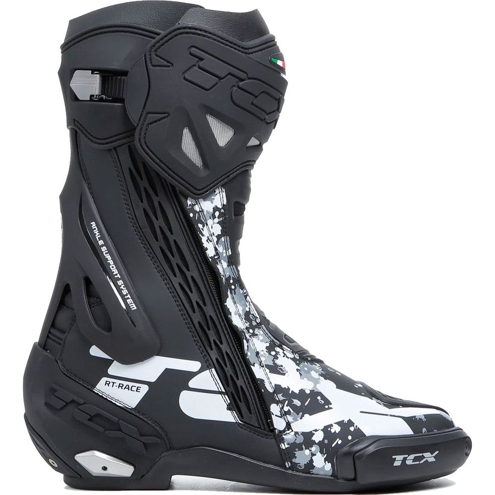 TCX RT Race Boots Black / White / Grey