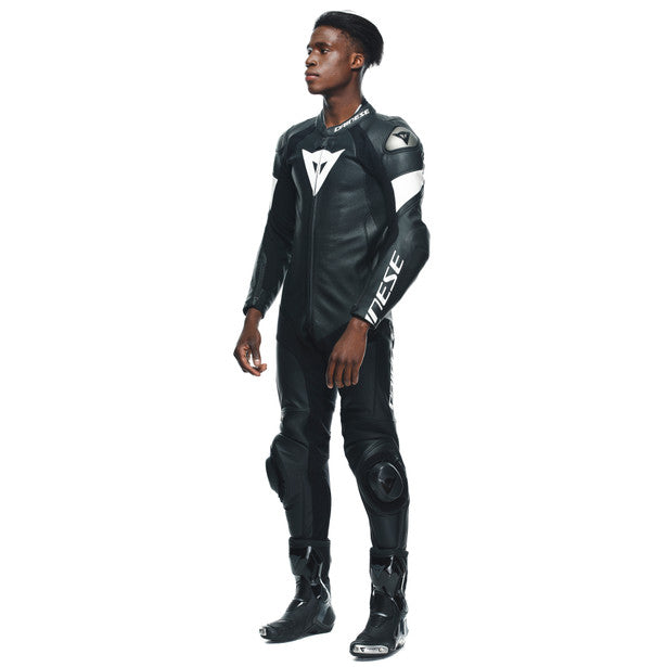 Dainese Tosa One Piece Perforated Leather Suit Black / White