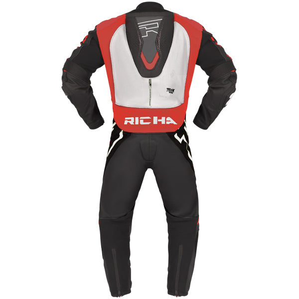 Richa Stradale GP 1 Piece Leather Suit Blood Red / White
