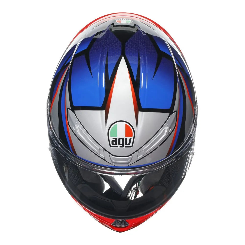 AGV - K6 S Slashcut Blue/Grey/Red Helmet