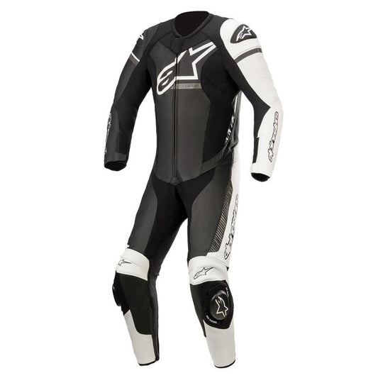 Alpinestars GP Force Phantom One Piece Leather Suit Black / White / Metallic Grey