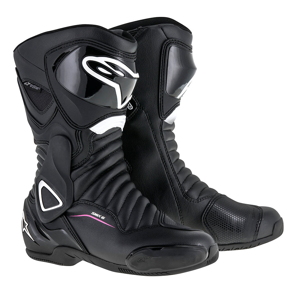 Alpinestars Stella SMX 6 V2 Drystar Ladies Boots Black / White / Fuchsia
