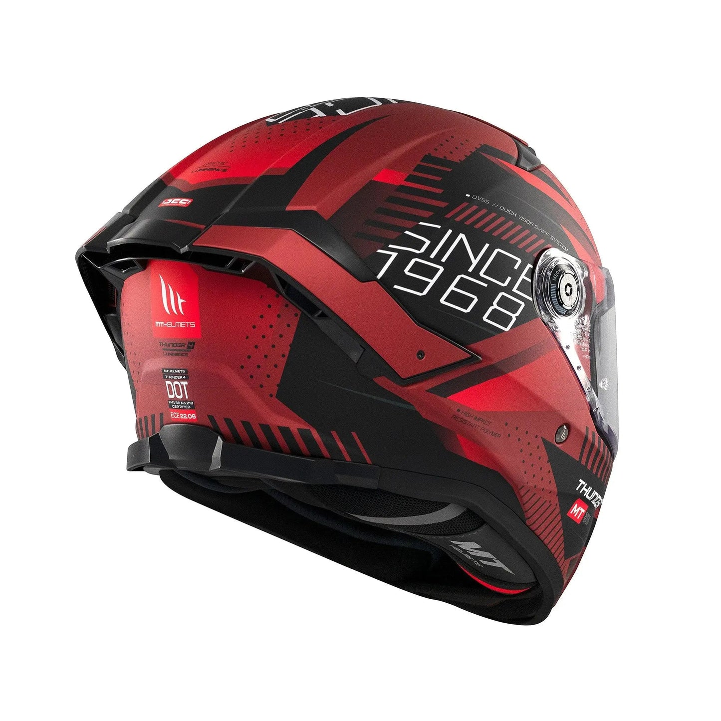 MT Helmets Thunder 4 SV Lumin D5 Matt Red