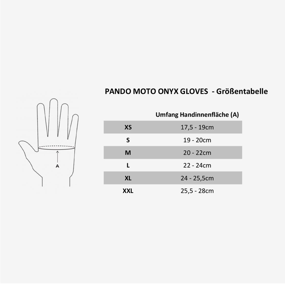 ONYX Grey Motorradhandschuhe