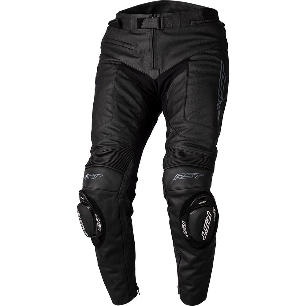 RST S1 CE Leather Trousers Black / Black