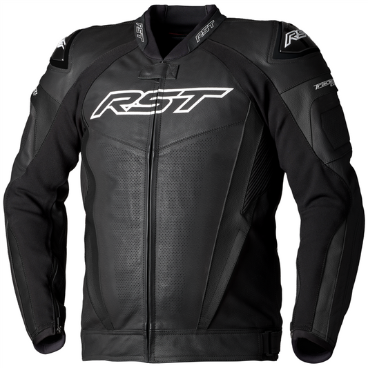 RST Tractech Evo 5 CE Leather Jacket Black / Black / Black