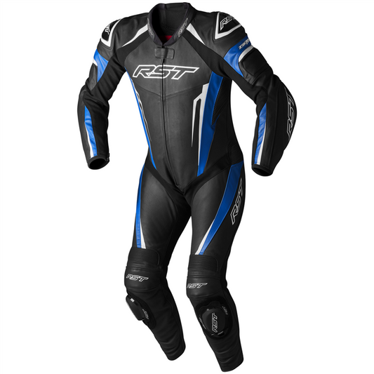 RST Tractech Evo 5 CE Leather Suit Blue / Black / White