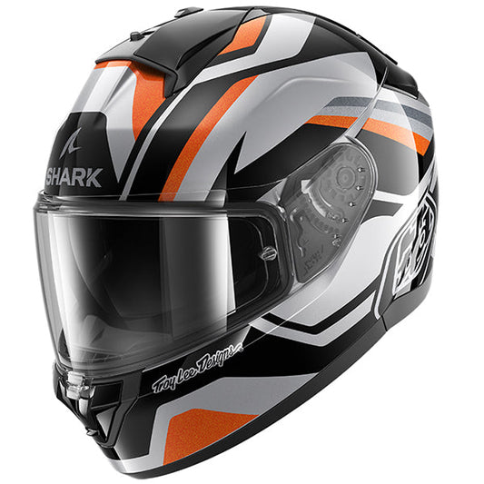 Shark x Troy Lee Designs Ridill 2 Apex Silver / Black / Orange