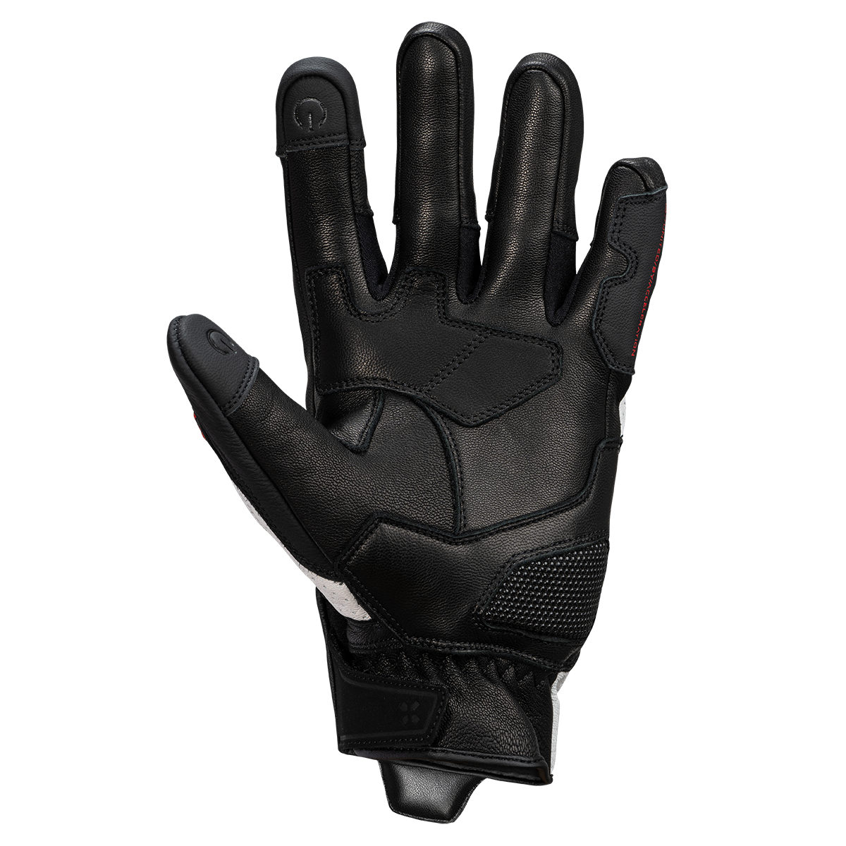 Rapid 1.0 leather gloves black-white-red