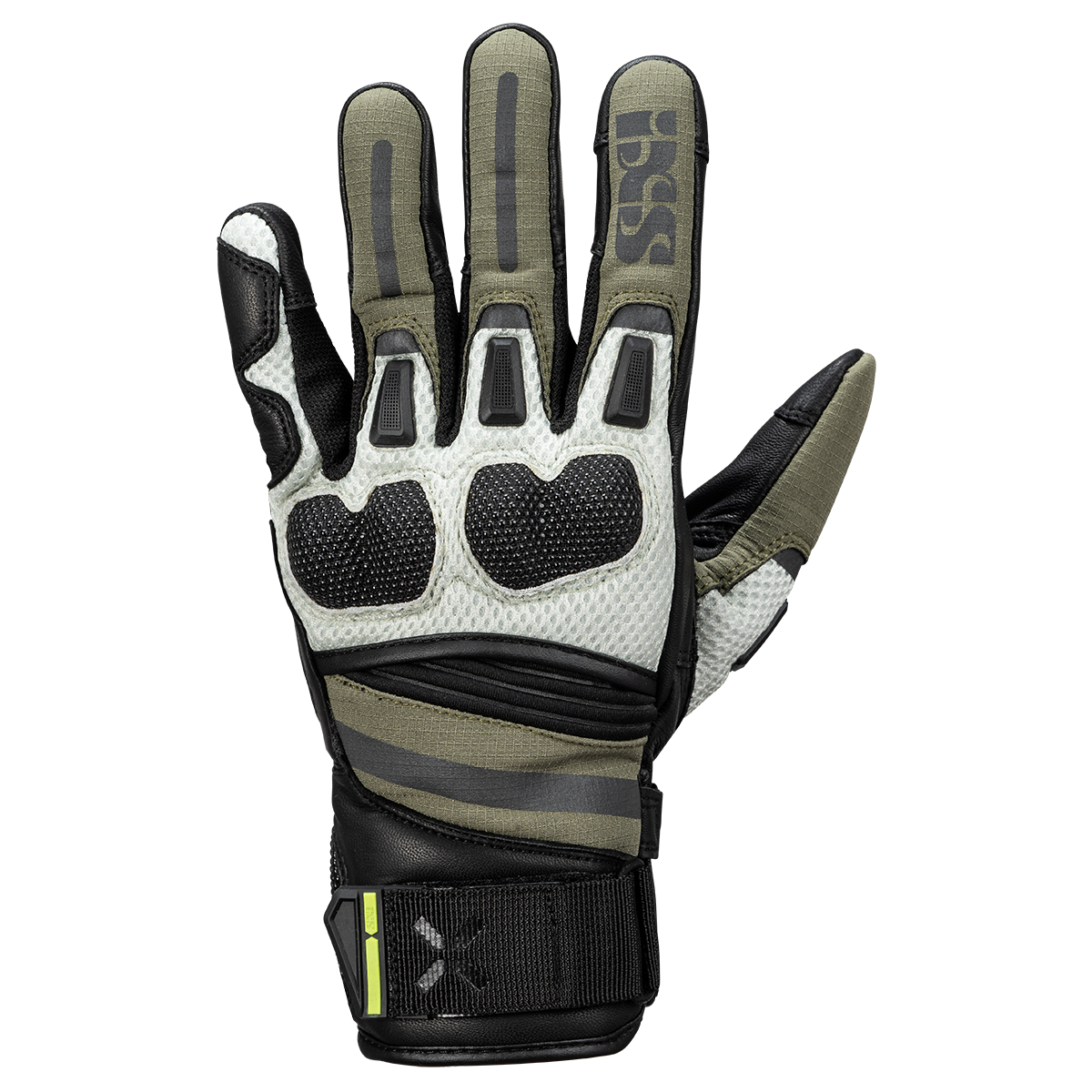 Montevideo-Air 2.0 short gloves black-olive-light grey
