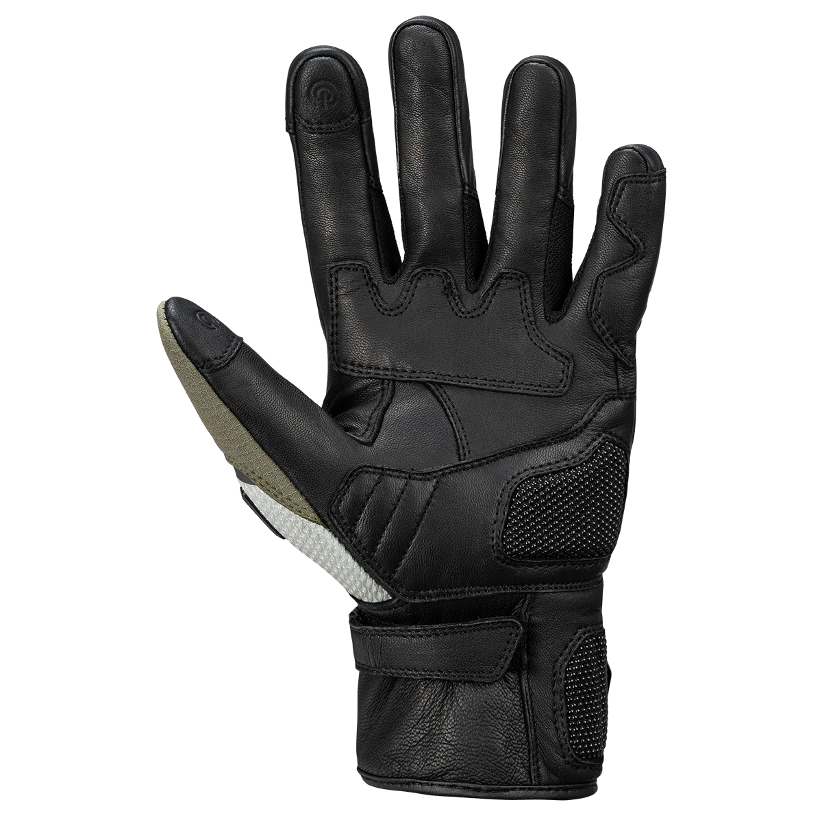 Montevideo-Air 2.0 short gloves black-olive-light grey