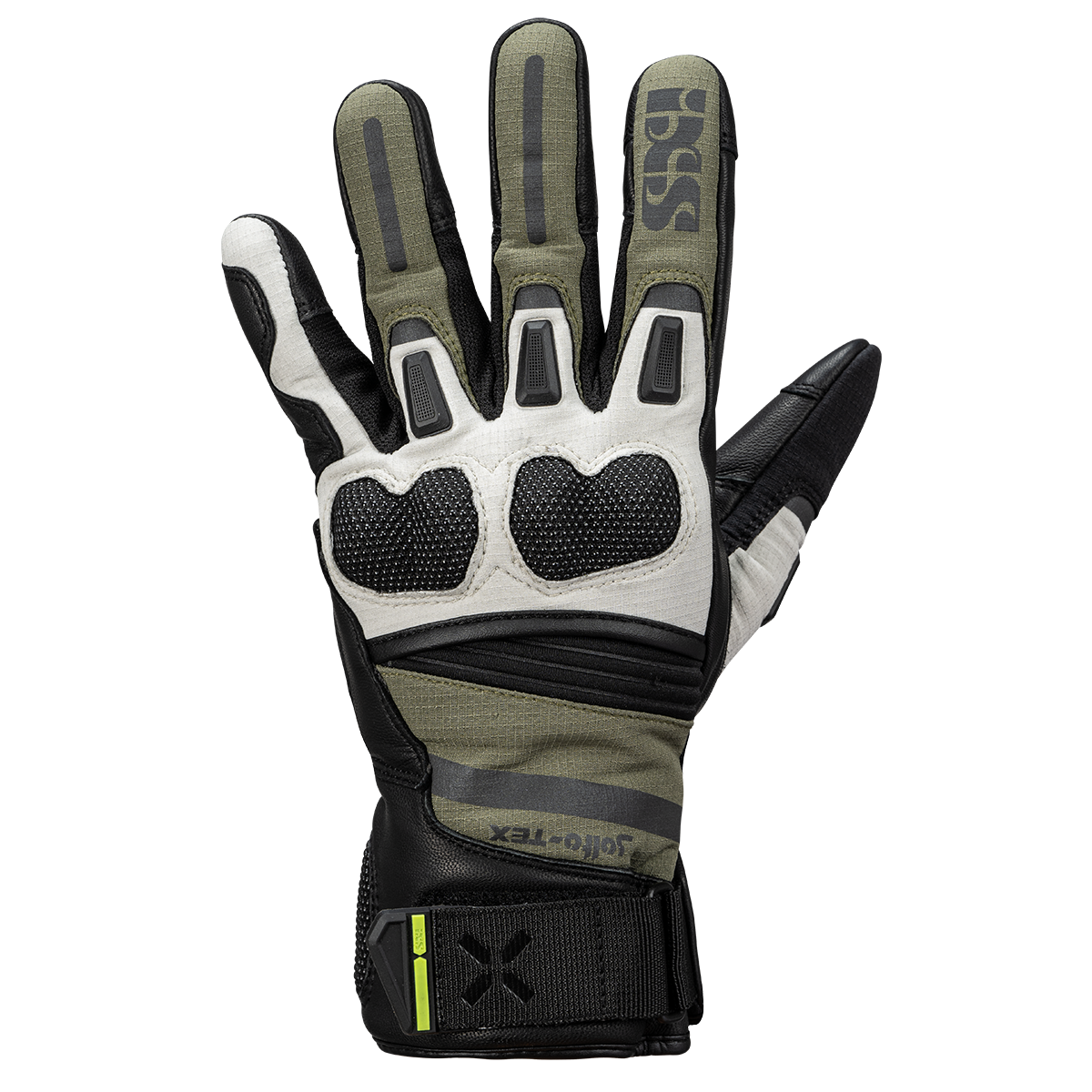 Montevideo-ST short gloves black-olive-light grey