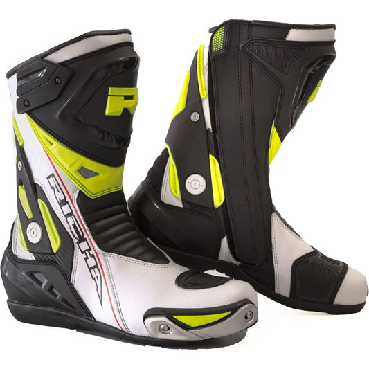 Richa Blade Waterproof Boots White / Black / Fluo Yellow